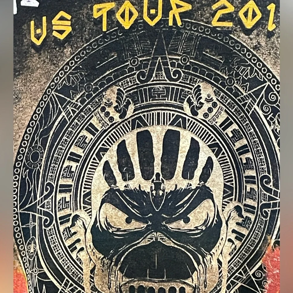 Iron Maiden The Book Of Souls US Tour 2017 T-Shirt Black Band Tee Men’s Large - Picture 11 of 11